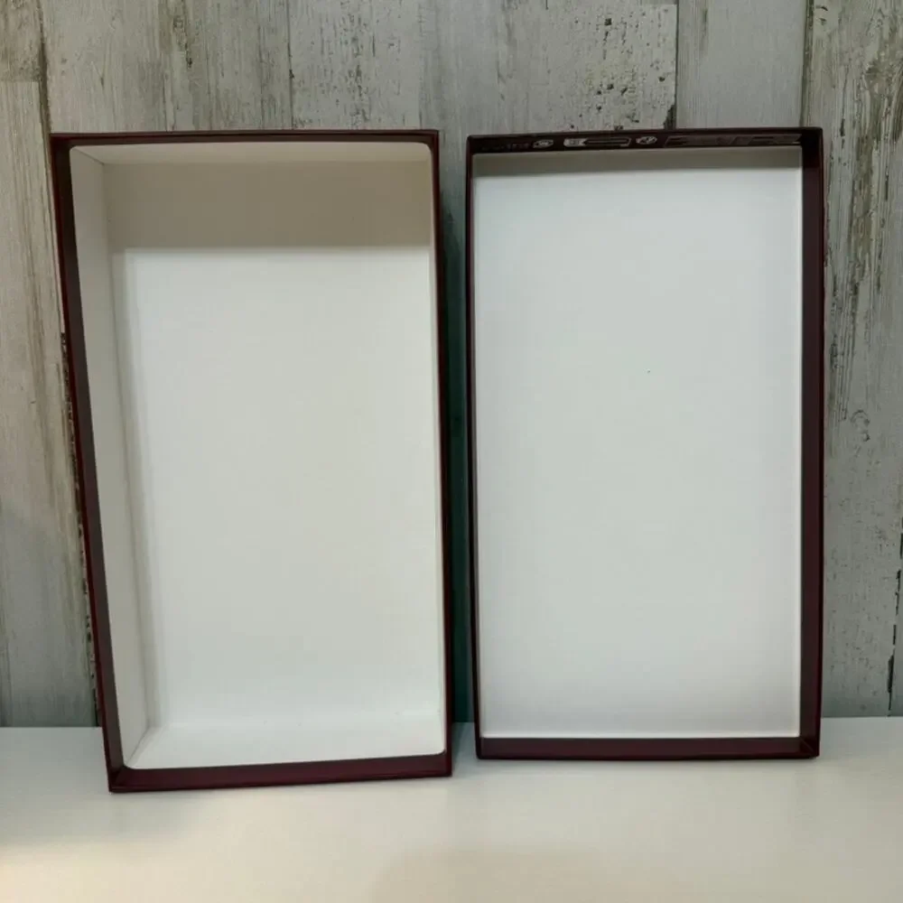 Gucci Burgundy Empty Shoe Box Gift Storage Box with Lid 10x6x2
